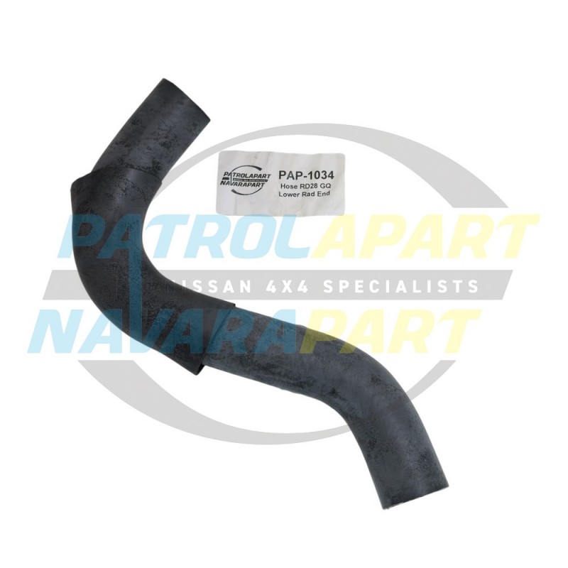 Radiator Hose Lower at Radiator End Suits Nissan Patrol Y60 GQ RD28T