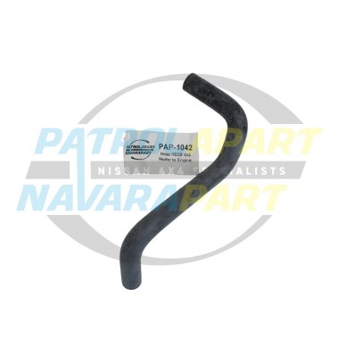 Heater Hose Engine to Heater suits Nissan Patrol GQ RD28