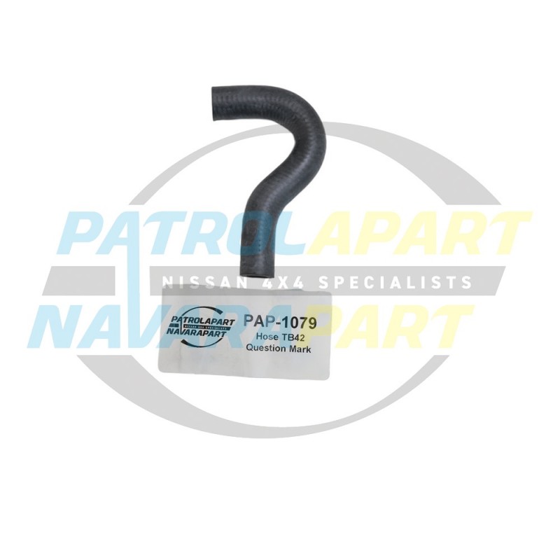 Heater hose Thermostat to Engine suits Nissan Patrol GQ TB42