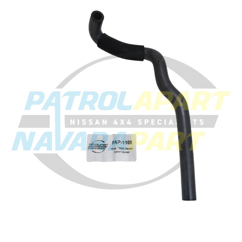 Heater Bottom Hose Firewall to Joiner Suit Nissan patrol GU Y61 TB45