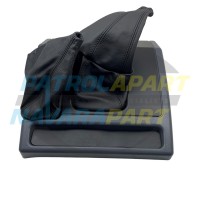 Manual Gear Shifter Surround with Leather Gaiters for Nissan Patrol GQ Y60 and Ford Maverick