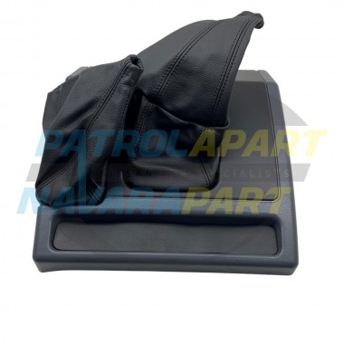 Manual Gear Shifter Surround with Leather Gaiters for Nissan Patrol GQ Y60 and Ford Maverick