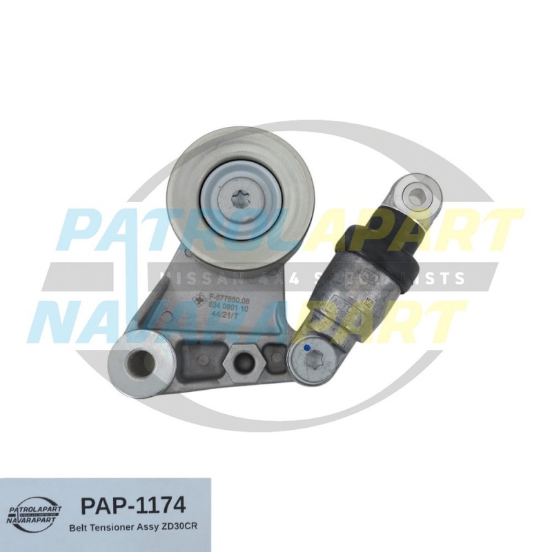 OE Fan Belt Tensioner Assembly fits Nissan Patrol GU Y61 with ZD30CR Engine 2007 onwards