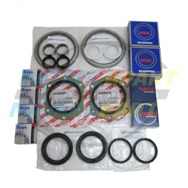 Swivel Hub Axle Rebuild Kit with Seals & Japanese Wheel Bearings for Nissan Patrol GQ