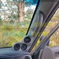 PATROLAPART Triple 3 Gauge Holder Pillar Pod - Nissan Patrol GU Y61 - Colour W