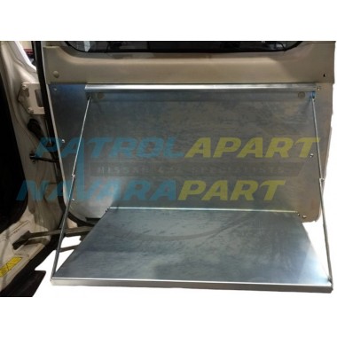 Racebred Rear Barn Door Tray Table for Nissan Patrol GU Y61