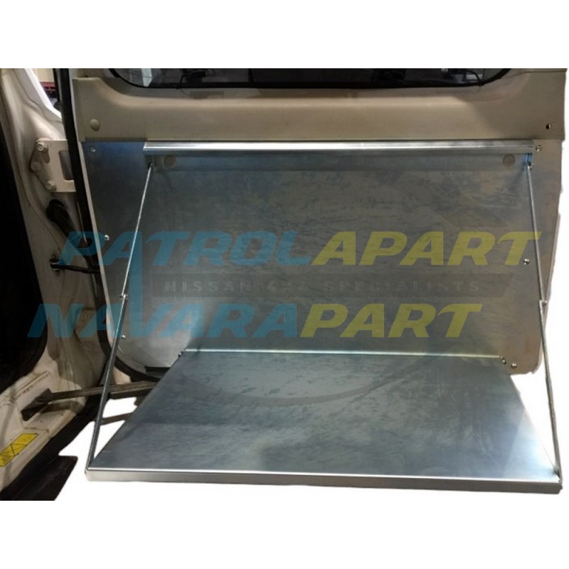 Racebred Rear Barn Door Tray Table for Nissan Patrol GQ Y60