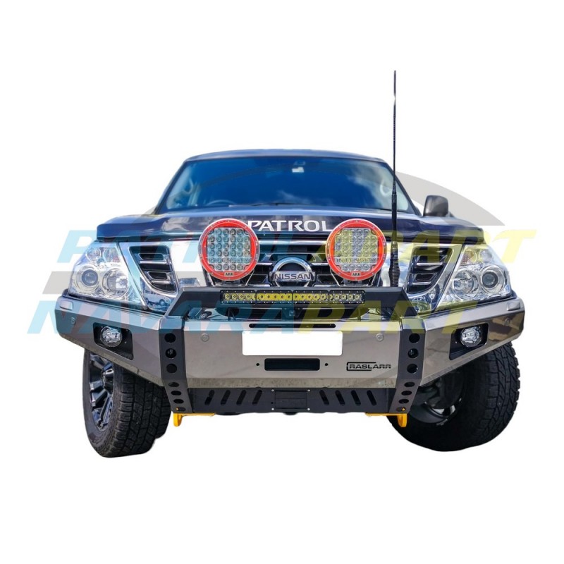 Raslarr Bullbar with Recovery Points for Nissan Patrol Y62 Series 4 Ti-L Model