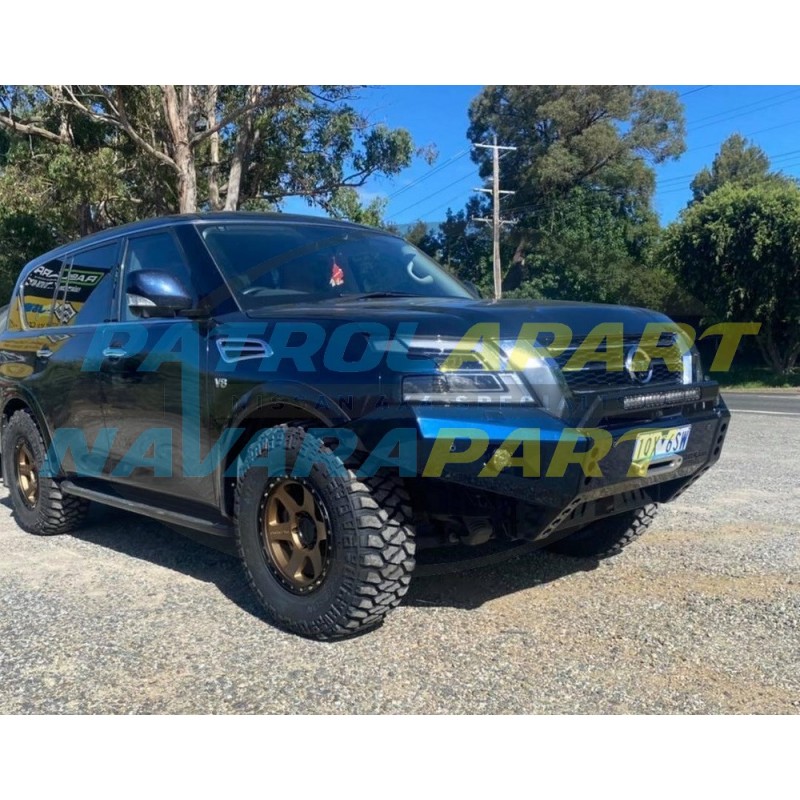 Raslarr Bullbar with Recovery Points for Nissan Patrol Y62 Series 5 Models - BW5 Blue Colour