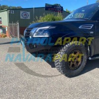 Raslarr Bullbar with Recovery Points for Nissan Patrol Y62 Series 5 Models - BW5 Blue Colour