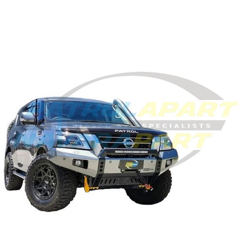 Raslarr Bullbar with Recovery Points for Nissan Patrol Y62 Series 5 Models - QAC Colour