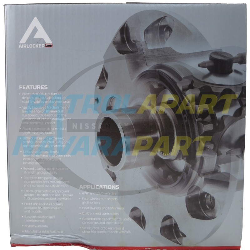 ARB Rear Diff Lock Air Locker fits Nissan Patrol GQ & GU with H233 Diff