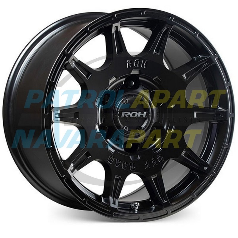 ROH Invader Wheel 18x9 Matte Black For Nissan Patrol Y62