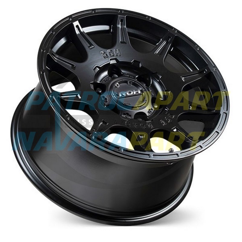 ROH Invader Wheel 18x9 Matte Black For Nissan Patrol Y62