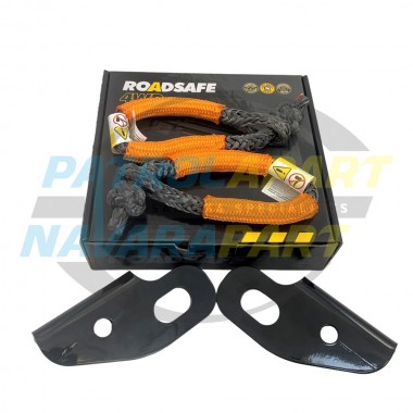 SPECIAL EDITION Roadsafe Recovery point PAIR for Nissan Patrol GU Late & Toyota LandCruiser with Bonus 2 Soft Shackles