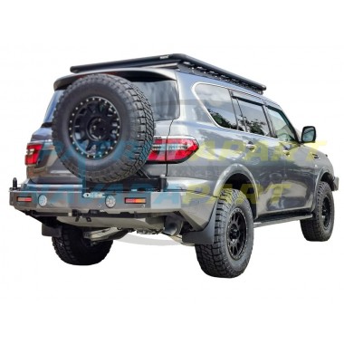 Raslarr Rear Bar for Nissan Patrol Y62 Series 5 with RH Tyre Carrier