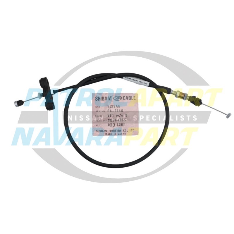 Throttle Cable SBK Suit Nissan Patrol GU Y61 TD42T & TD42TI