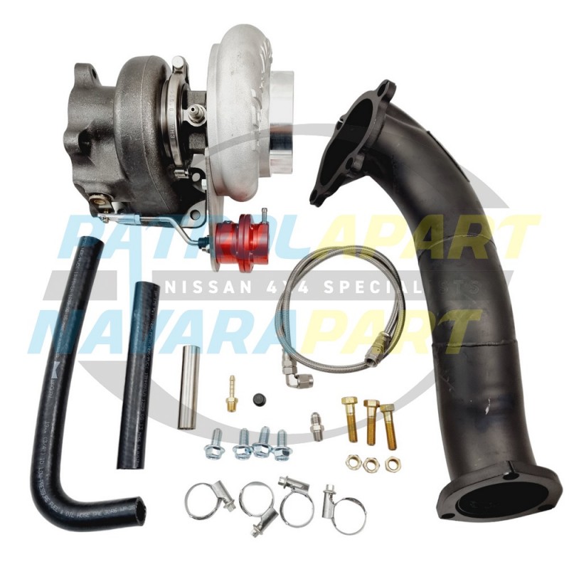 UFI United Fuel Injection 18G TD05 Turbo for Nissan Patrol GU TD42 Radius Merge Manifold