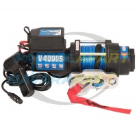 VRS Winch & Motor 4000lb with Synthetic Rope for Trailer & ATV