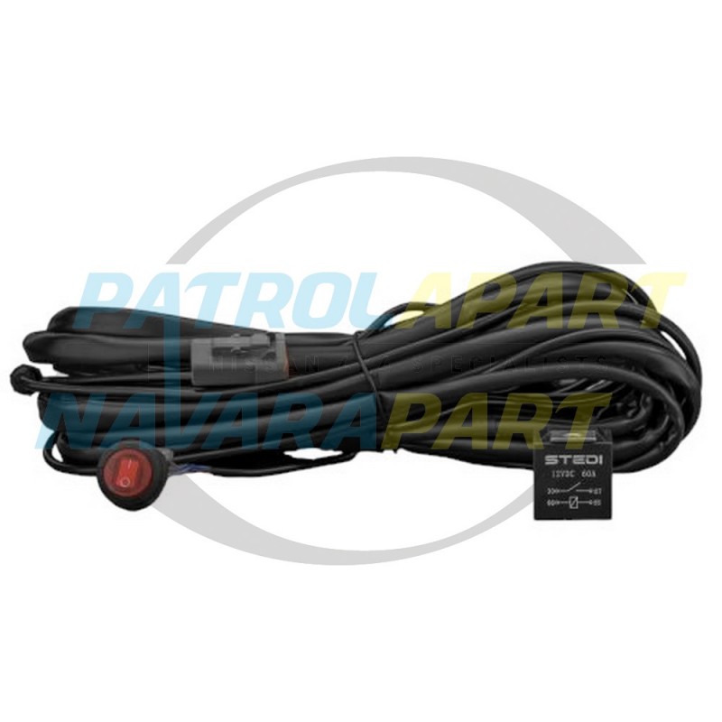 STEDI SINGLE CONNECTOR PLUG & PLAY HIGH BEAM DRIVING LIGHT WIRING for LED Light Bar