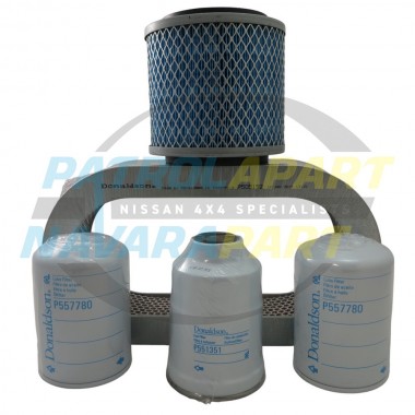 Donaldson Filter Kit with Precleaner for Nissan Patrol GQ Y60 TD42