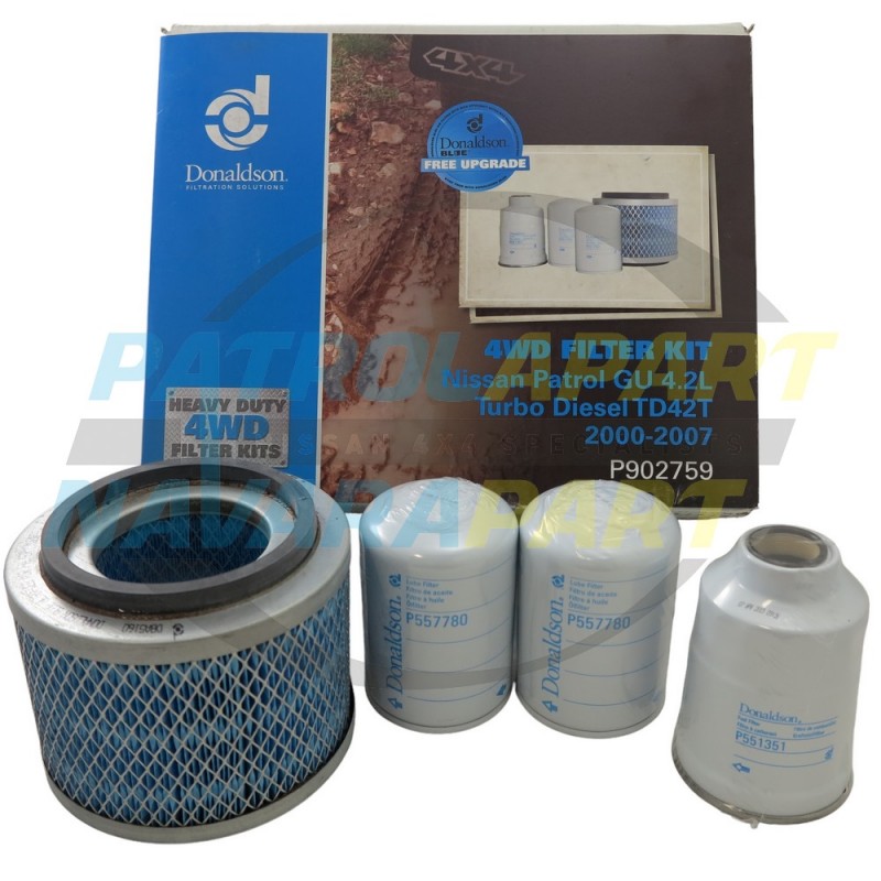 Donaldson Filter Kit for Nissan Patrol GU 2000 - 2007 TD42T TD42TI