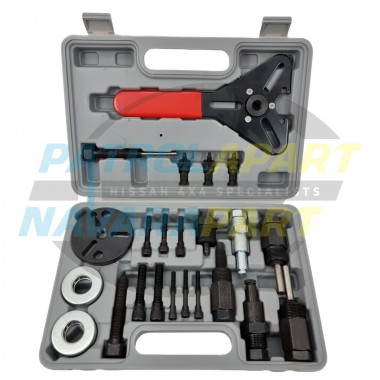 A/C Air Conditioning Compressor Clutch Removal Tool Kit 23 piece for Nissan Patrol