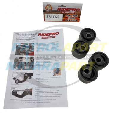 RIDEPRO Radius Arm Rubber Offset Castor Correction Bushes for Nissan Patrol GU GU