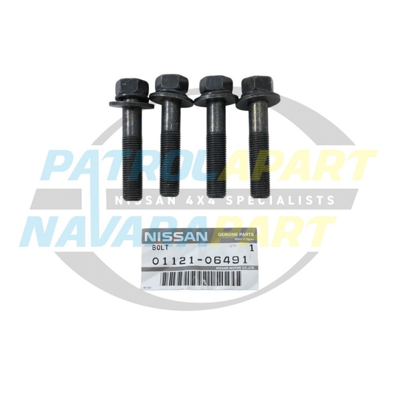 Genuine Nissan Patrol GU GQ Gearbox Crossmember Bolt Set 4