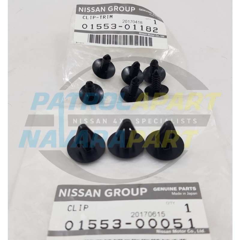 Genuine Nissan Patrol GQ GU Splash Rubber Mounting Clip SET