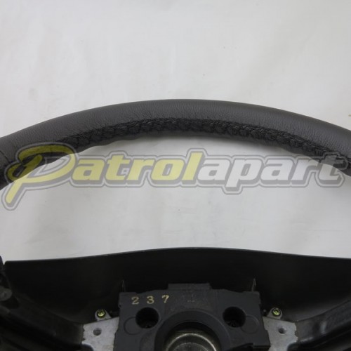 Nissan Patrol GU Reconditioned Steering Wheel Grey Leather C/O