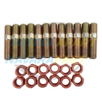 Nissan Patrol GQ GU (TB42 TB45 RB30) Exhaust Stud & Copper Nut Replacement Set (12-Piece)