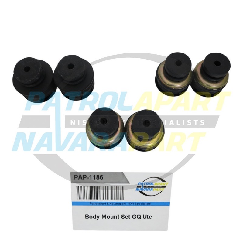 Body Mount Set Suit Nissan Patrol Y60 GQ Ute Coil Cab