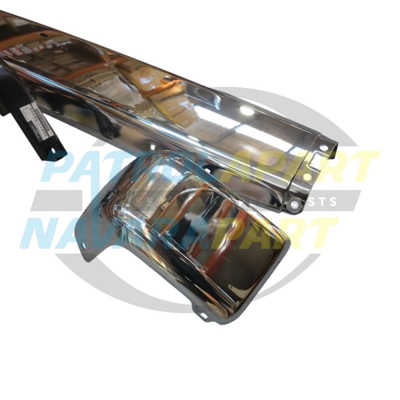 Genuine Nissan Patrol Y60 GQ Chrome Front Bumper Set