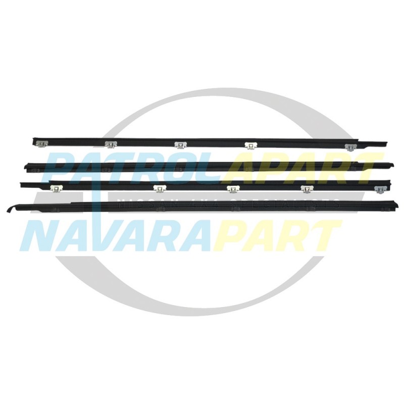 Nissan Patrol Gen Weatherstrip Kit GQ Front Doors Man Mirror