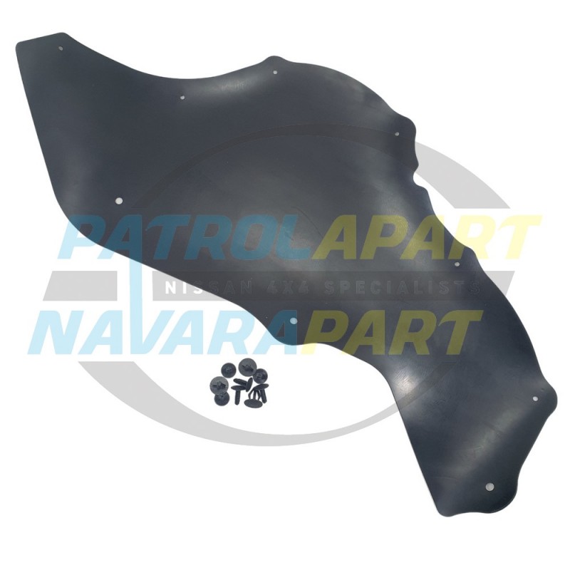 Left Hand Rubber Splash Guard Liner suits Nissan Patrol GU Y61 TB45 4.5L Petrol