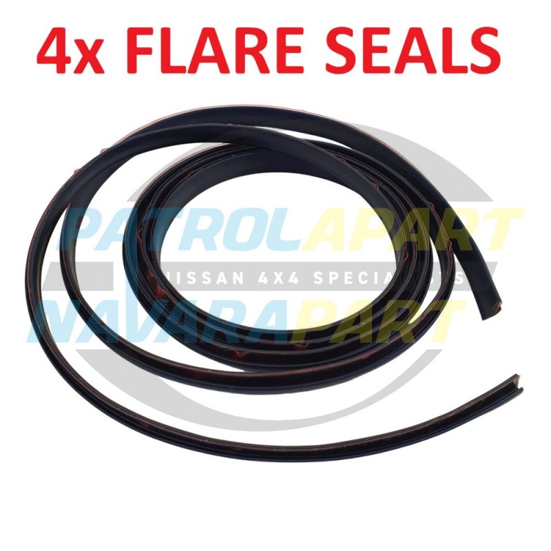 Flare Seal Rubber Mould Black set of 4 x 2m suits Nissan Patrol GQ Y60 GU Y61 Y62