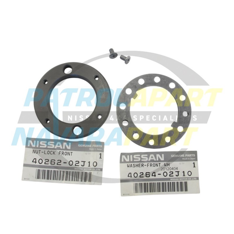 Nissan Patrol Genuine GQ GU Hub Nut Kit (1 Side)