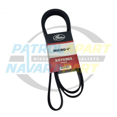 Serpentine Engine Fan Belt for Nissan Patrol Y62 V8 VK56 Gates