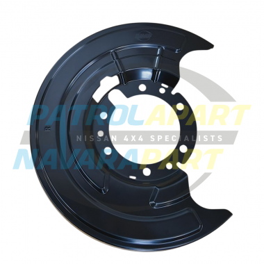 Non-Genuine Nissan Patrol GU Y61 Series 3 on Right Hand Front Brake Backing Plate