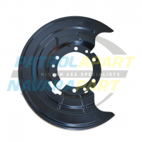 Non-Genuine Nissan Patrol GU Y61 Series 3 on Left Hand Front Brake Backing Plate