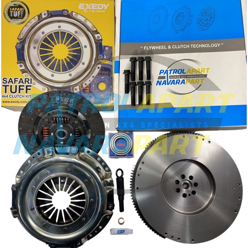 Safari Tuff Clutch Kit with Solid Flywheel suit Nissan Patrol GU Y61 ZD30