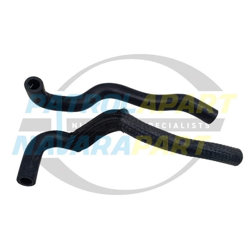 Heater Inlet & Outlet Short Hose Pair for Nissan Patrol GU TD42 4.2L Diesel