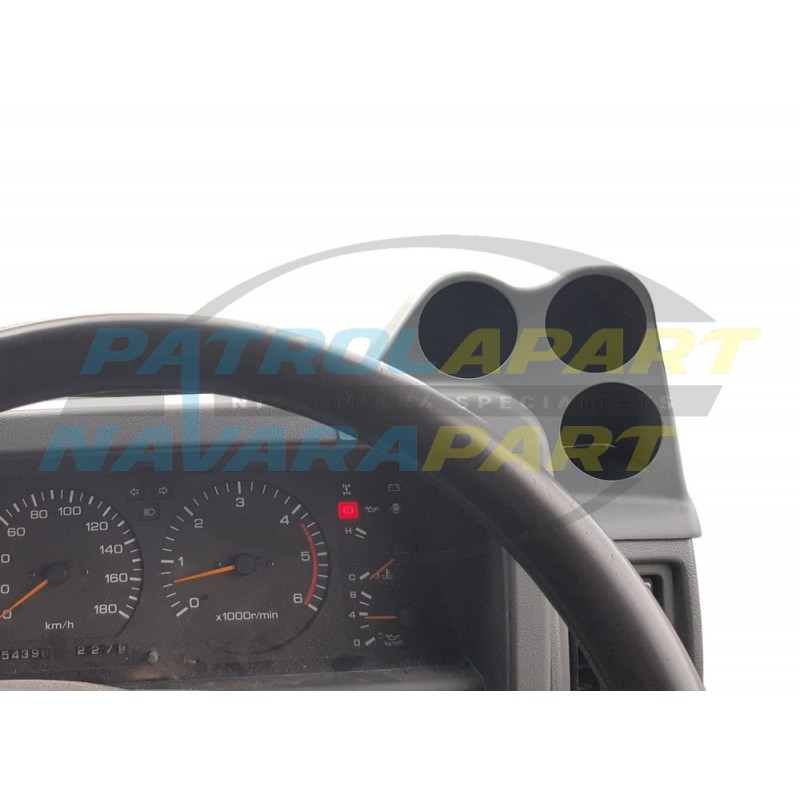 Dash Pod suit 3 52mm Gauge Holder fits Nissan Patrol GQ Y60 Painted Grey K