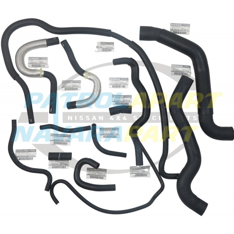 Genuine Nissan Patrol GU ZD30CR Hose Kit with EGR (15 hoses)