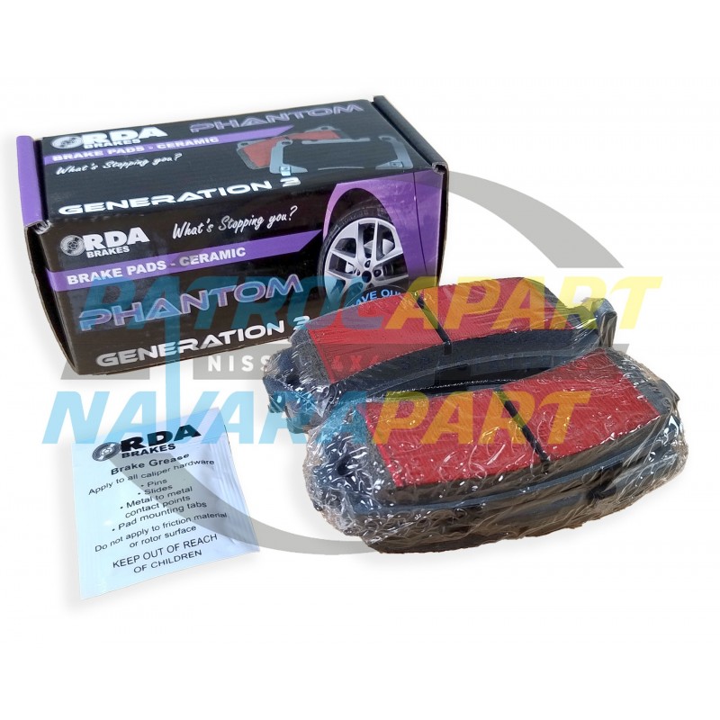 RDA Phantom Premium Rear Brake Pads For Nissan Patrol GU TB48