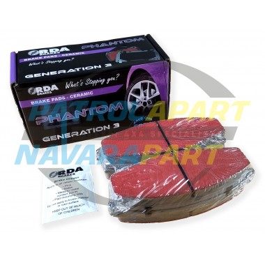 RDA Phantom Premium Ceramic Front Brake Pads For Nissan Patrol GU Y61