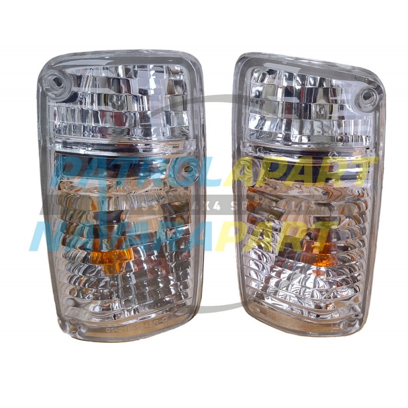 Crystal Corner Indicator Light Set For Nissan Patrol GQ Y60 Series 1 and Ford Maverick