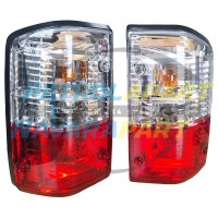 Tail Lights PAIR 3 Colour Crystal GU Look For Nissan Patrol GQ Y60 and Ford Maverick