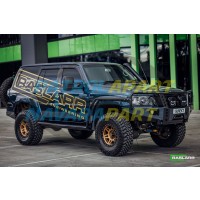 Raslarr Dallas Bull Bar with hoops For GU Series 4 Nissan Patrol - Narrow Radiator